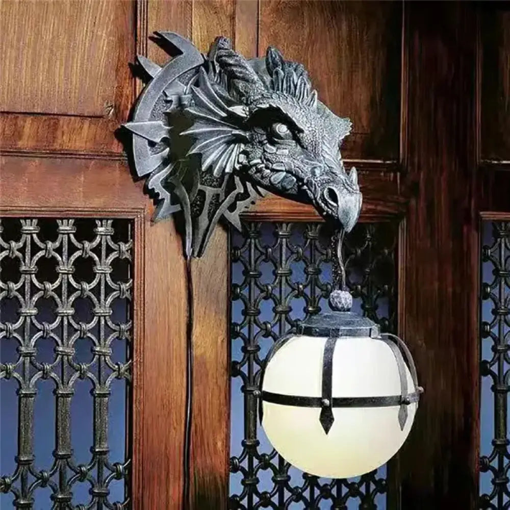 LED Dragon Wall Lantern