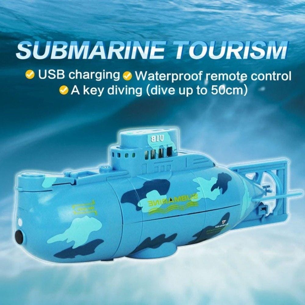Mini RC Submarine With Radio Control & LED