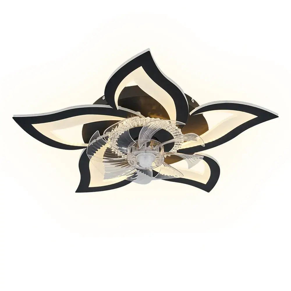 Modern Lotus Electric Ceiling Fan with Light
