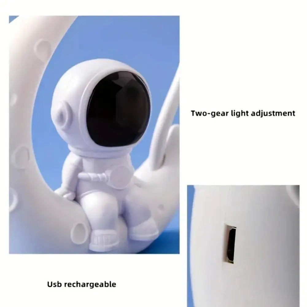 Moon Astronaut LED Nightlight Creative Sci-Fi Desk Lamp & Christmas Gift