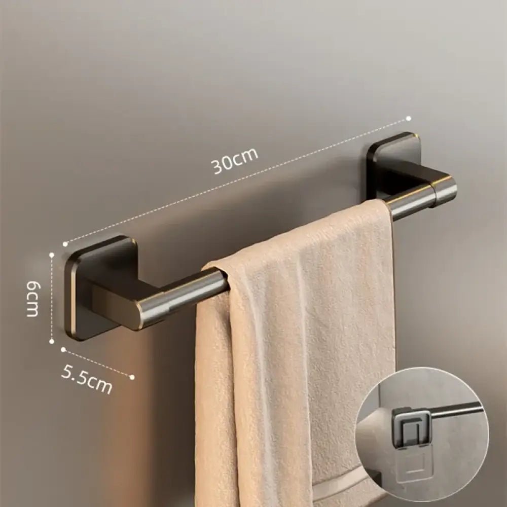 No-Drill Bathroom Towel Holder & Slipper Rack
