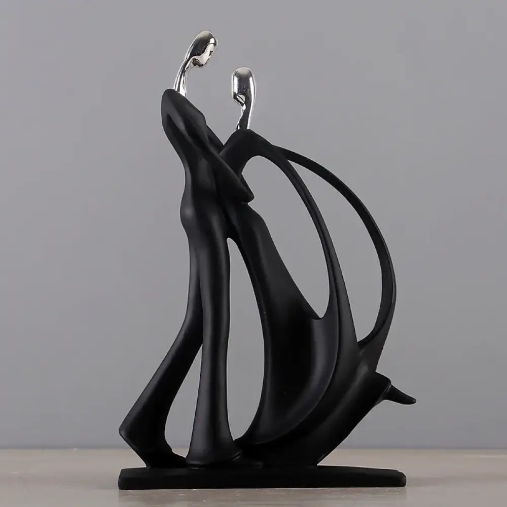 Nordic Art Dancing Couple Resin Figure Ornaments Figurines