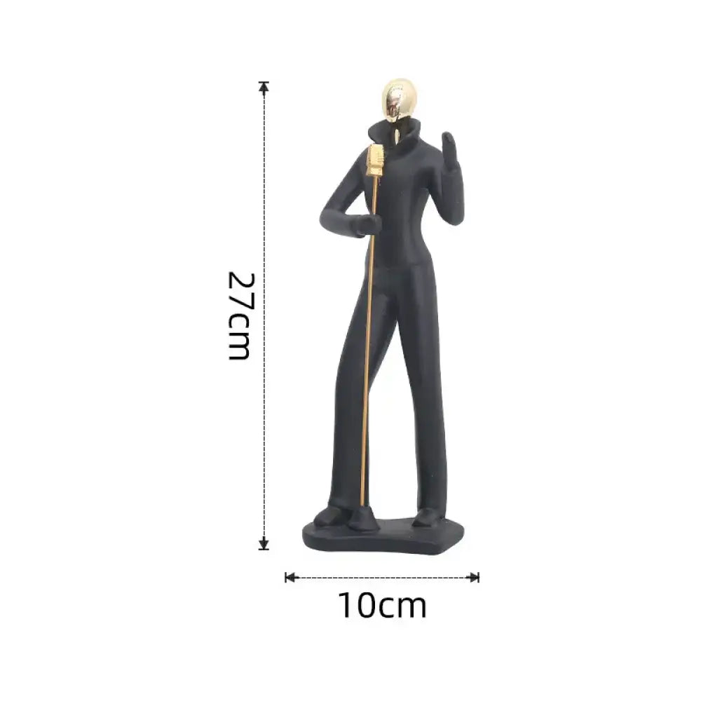 Nordic Art Dancing Couple Resin Figure Ornaments Figurines