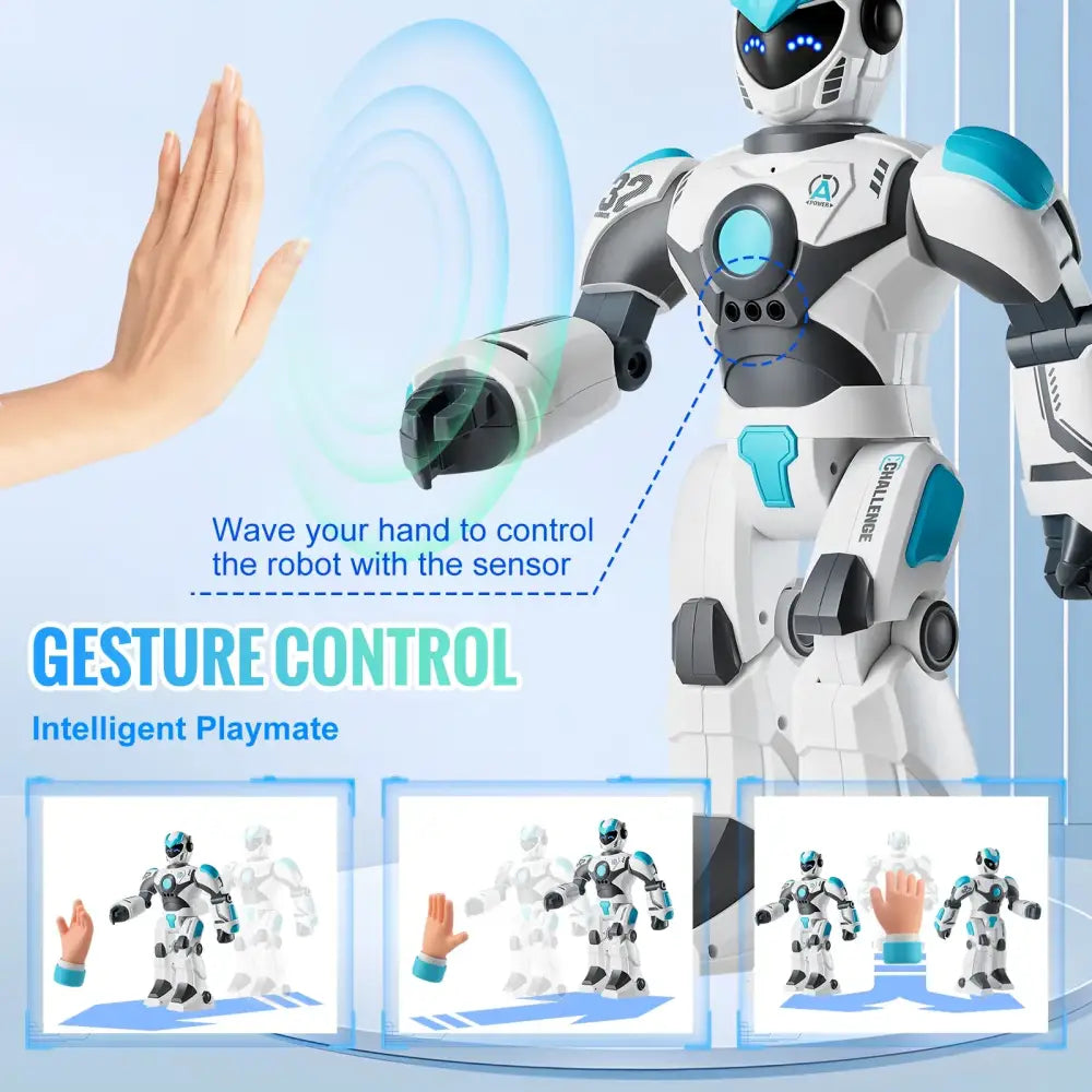 RC Intelligent Robot Toy for Kids – Voice Control, Gesture Sensing, Singing, Dancing, Programming Robot