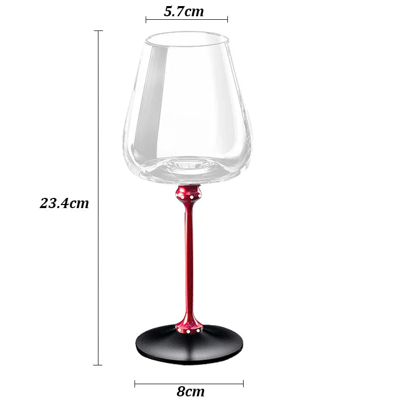 Rotating Glass Wine Goblets