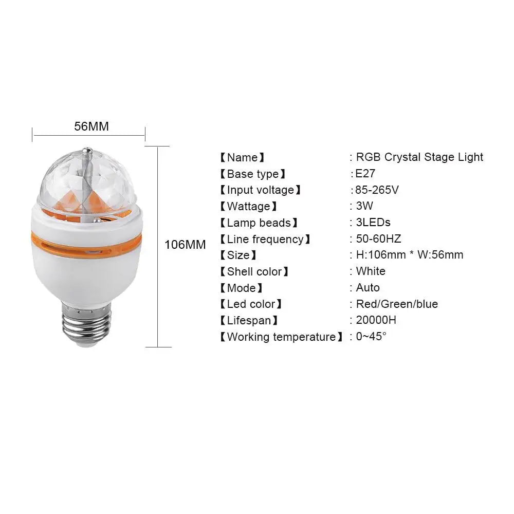 Rotating Party Mushroom Bulb