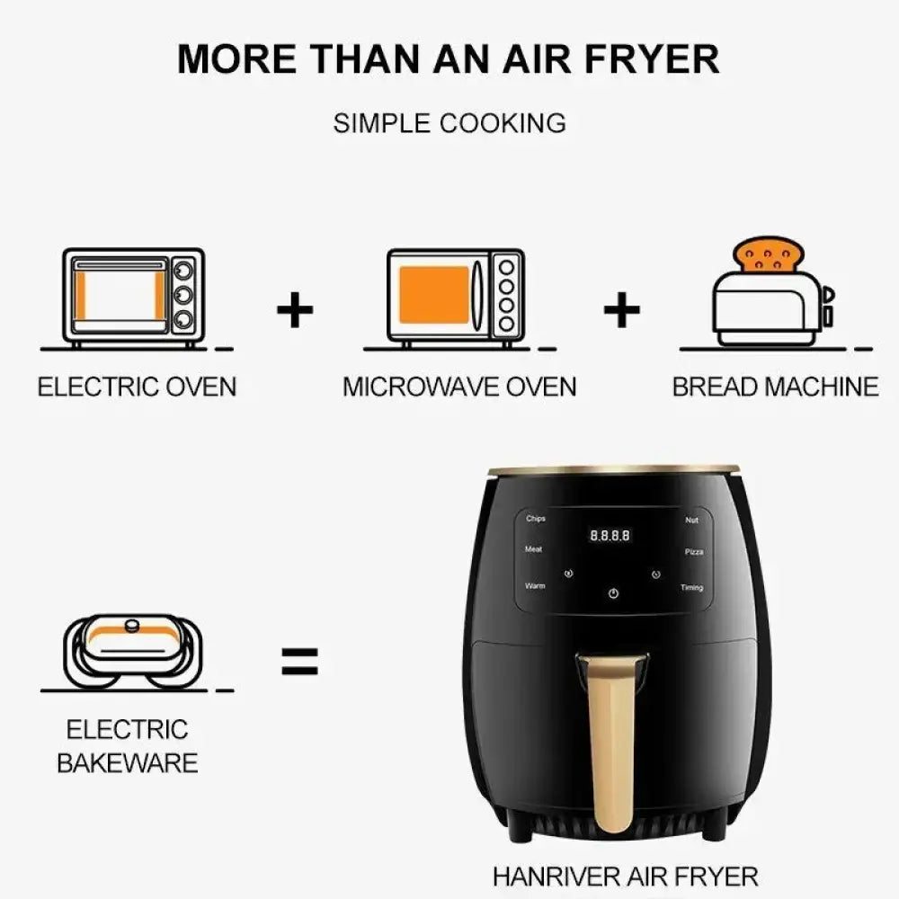 Smart Touchscreen 6L Air Fryer