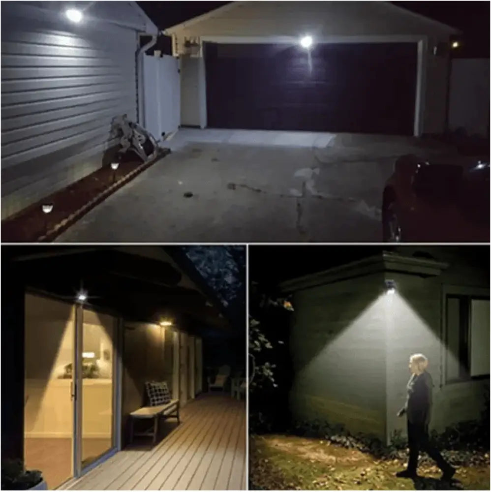Solar Power 20 LED PIR Motion Sensor Wall Light Waterproof Outdoor.