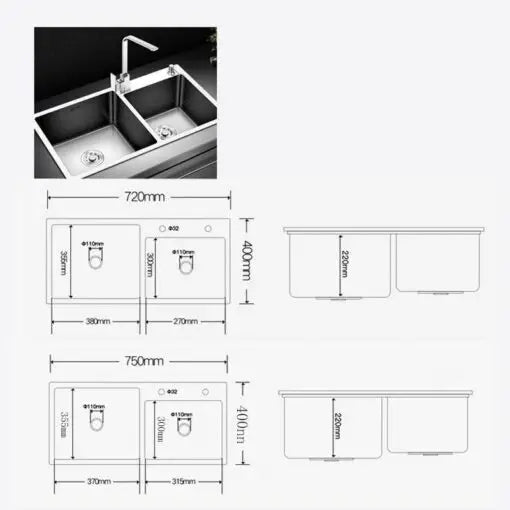 Stainless Steel Double Kitchen Sink
