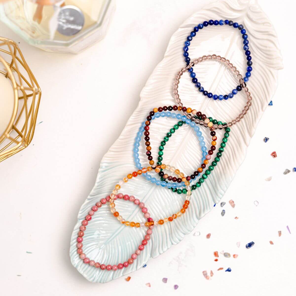 Das Chakra-Balancierende-Armband-Set