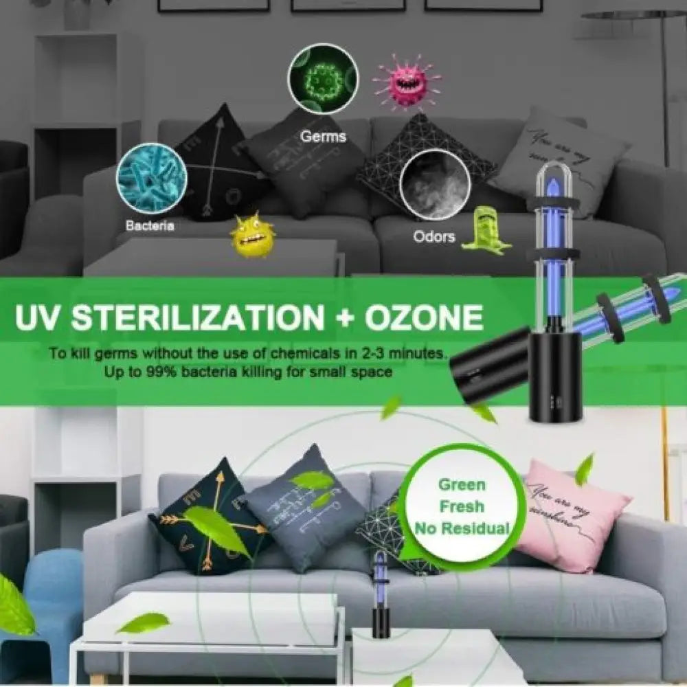 UV Disinfection Lamp – UV+Ozone Light Sanitizer & Sterilizer