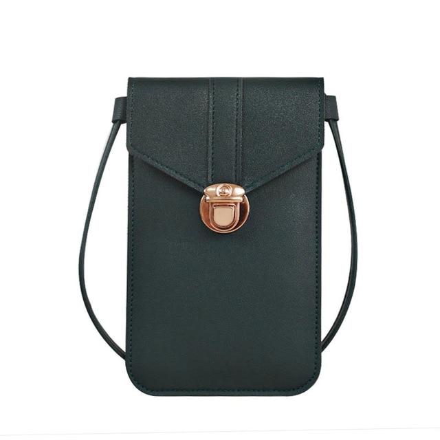 Touchscreen PU Leather Mobile Phone Purse