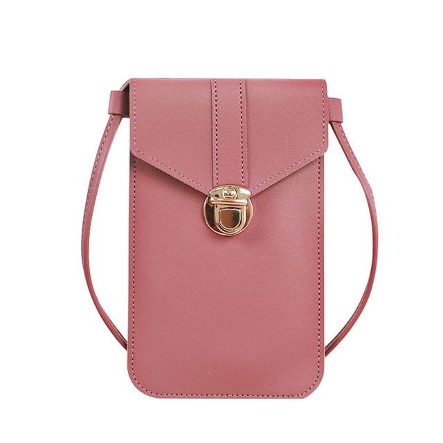 Touchscreen PU Leather Mobile Phone Purse