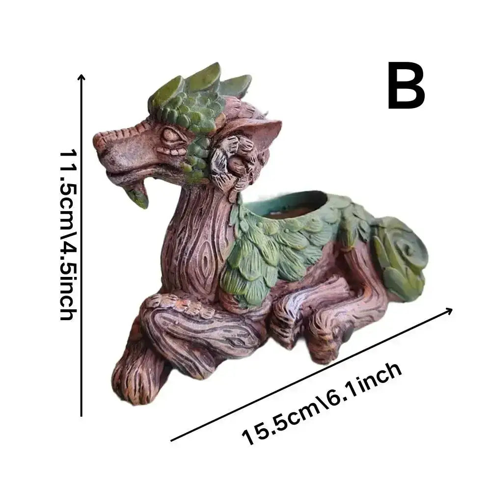 Whimsical Succulent Garden Statue