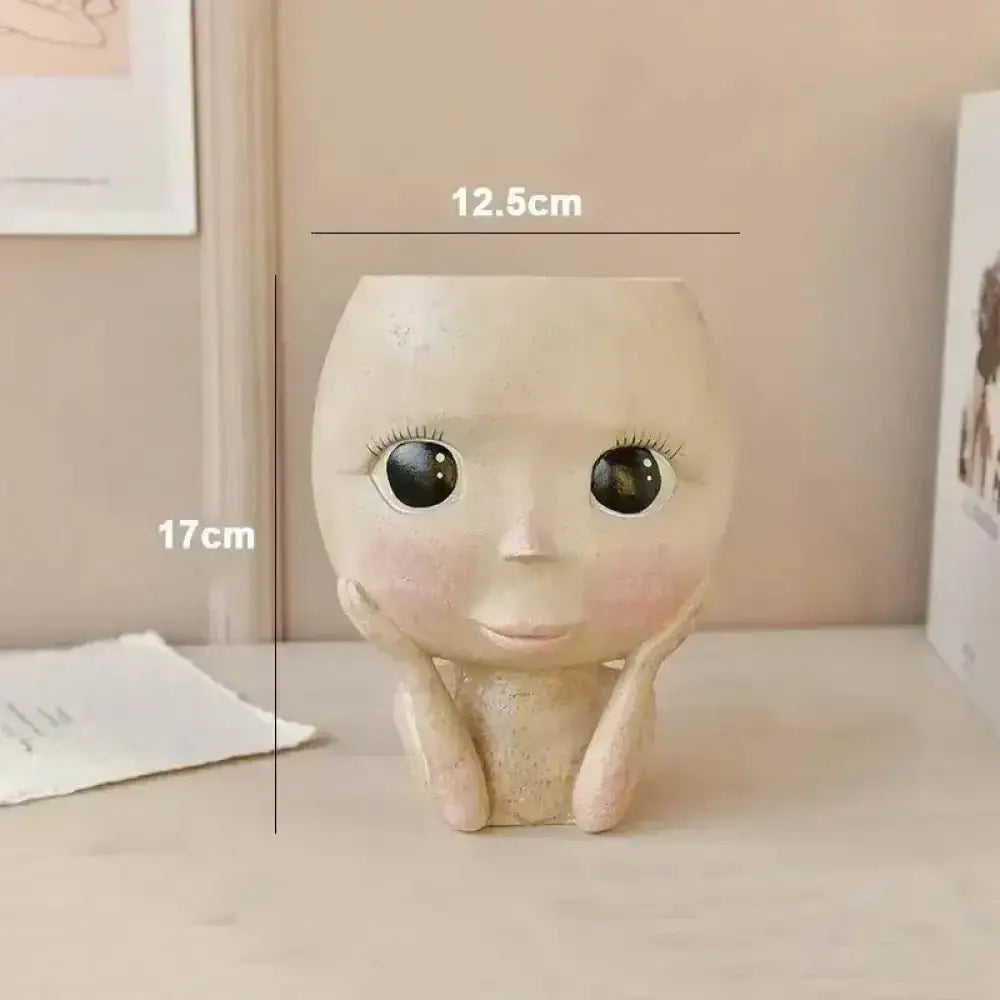 Whimsical Succulent Head Sculpture - Ninjanew
