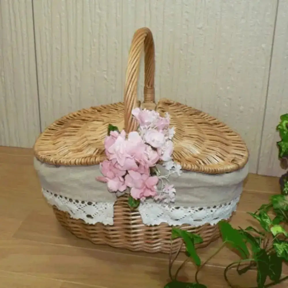 Woven Picnic Basket Handmade Large Wicker Basket - Ninjanew