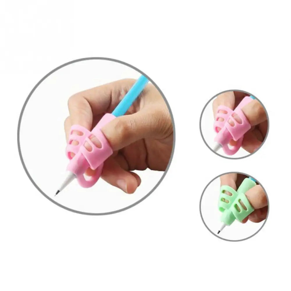 Lot de 3 adaptateurs d'écriture en silicone souple pour enfants