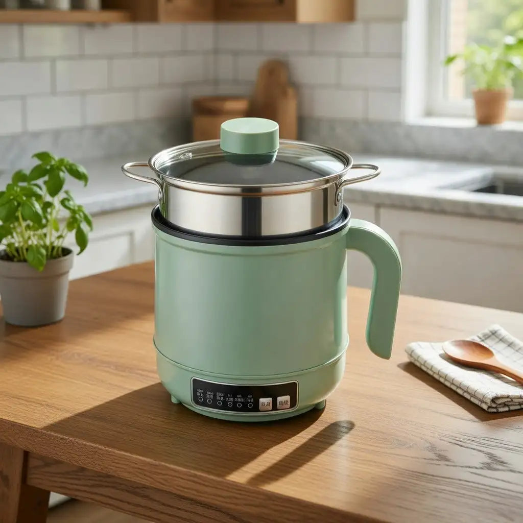 1.7L Multifunctional Electric Pot – Non-Stick Cooker for Dorms & Travel