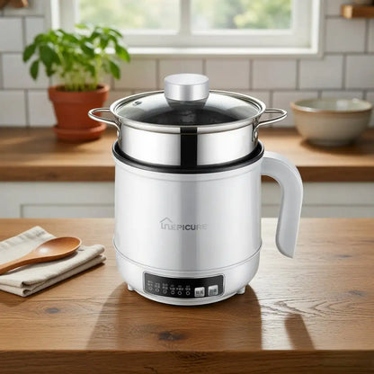 1.7L Multifunctional Electric Pot – Non-Stick Cooker for Dorms & Travel
