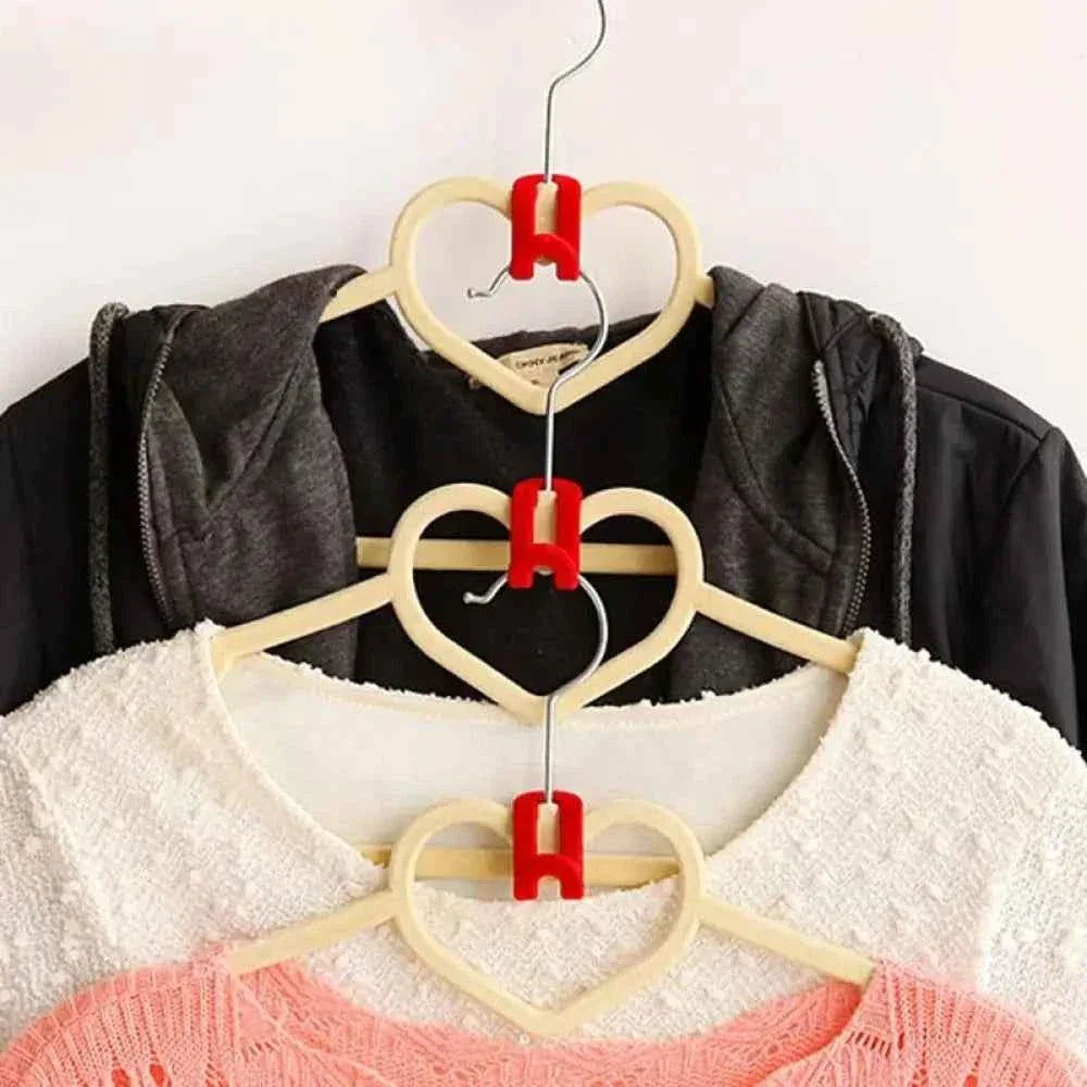 10 Pcs Mini Flocking Clothes Hanger