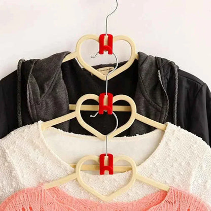 10 Pcs Mini Flocking Clothes Hanger