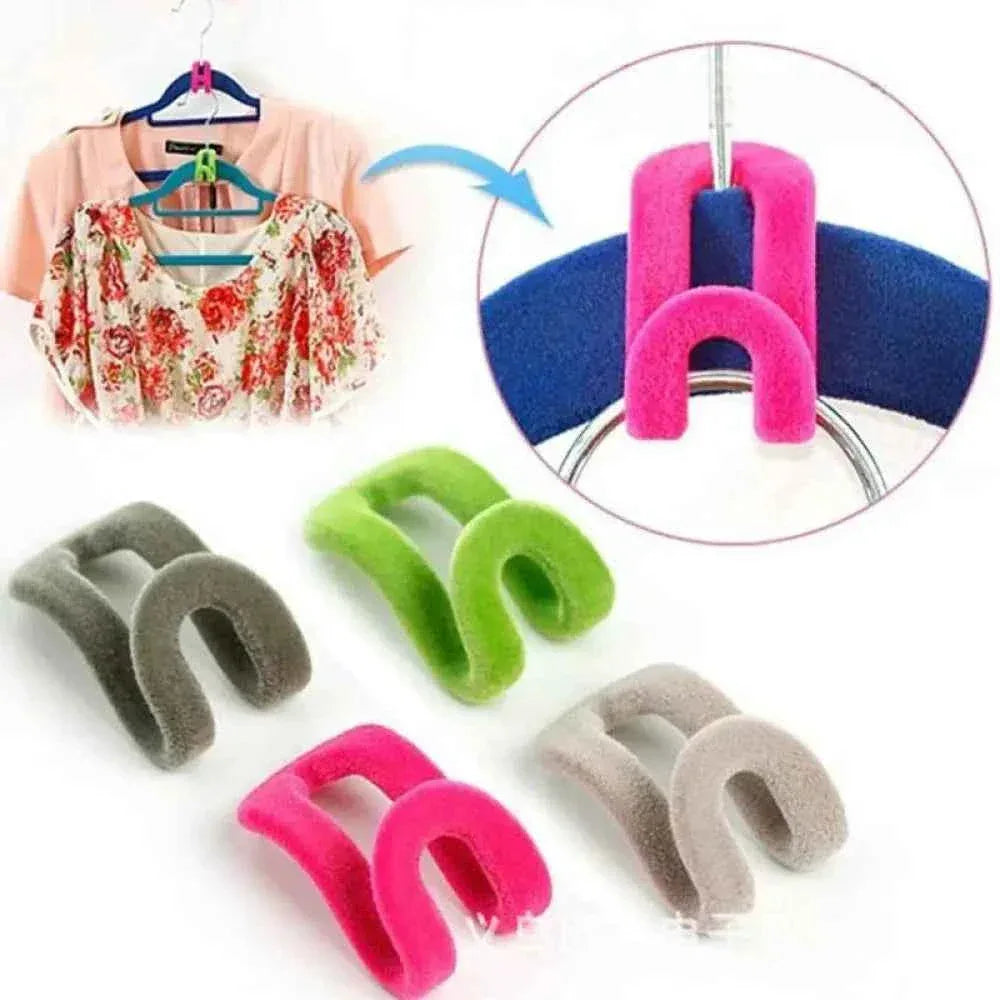 10 Pcs Mini Flocking Clothes Hanger