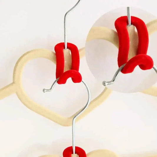 10 Pcs Mini Flocking Clothes Hanger