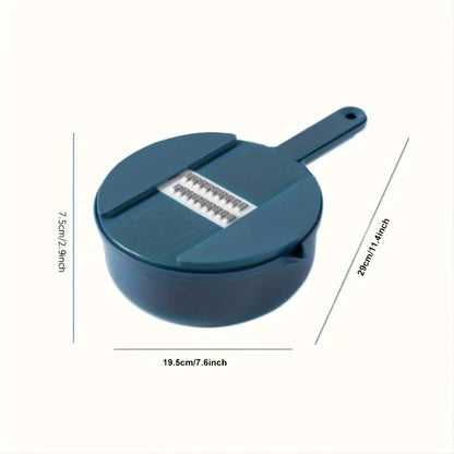 Dark blue ceramic pot for 12-in-1 vegetable chopper