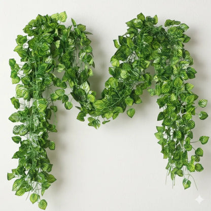12 Pcs Artificial Leaves Garland (2M) | Realistic Hanging Vines for Outdoor & Party Decor