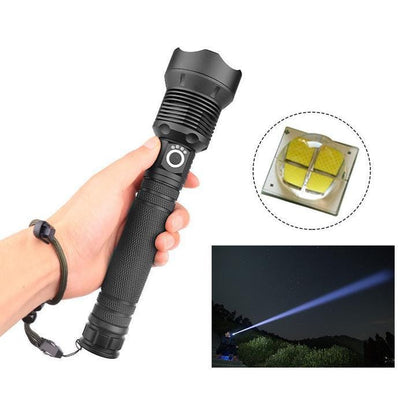 120000 Lumen Cree XHP70 Flashlight with Instant Turbo Mode