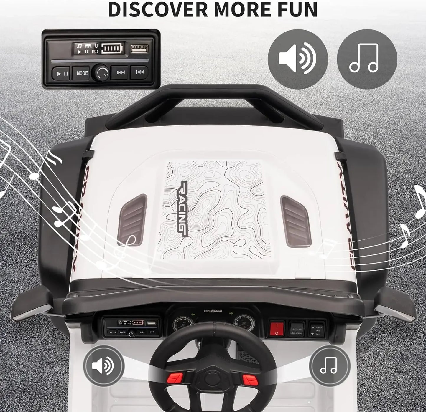 12V Kids' Ride-On Truck Electric Vehicle with Remote Control & LED Lights - Ninjanew