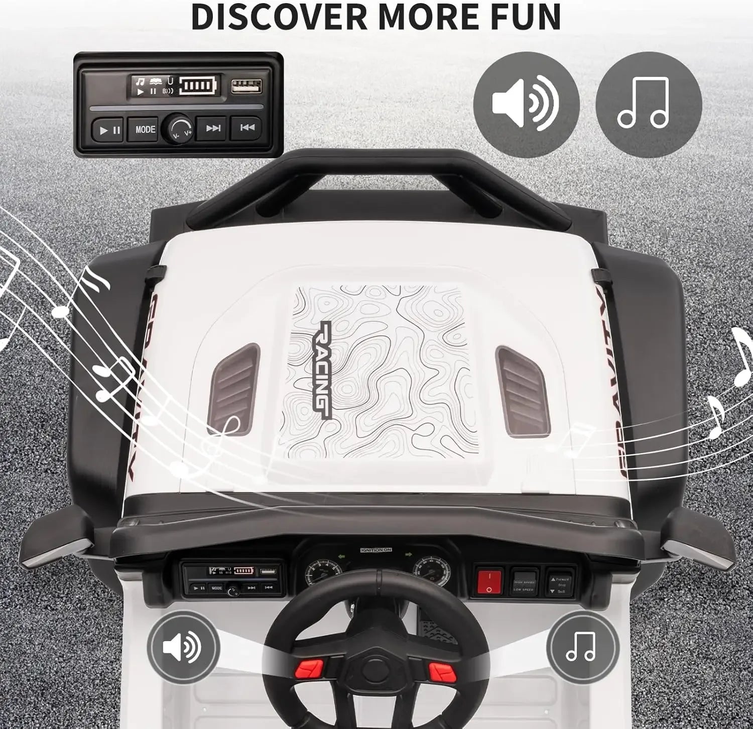 12V Kids' Ride-On Truck Electric Vehicle with Remote Control & LED Lights - Ninjanew
