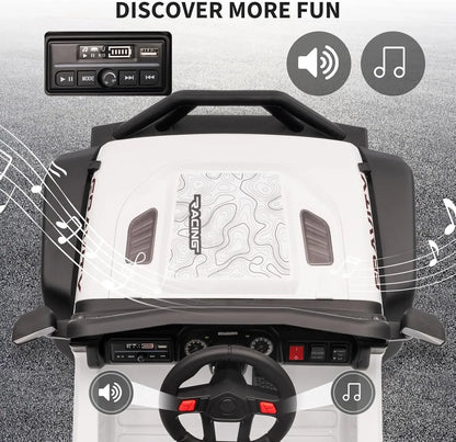 12V Kids' Ride-On Truck Electric Vehicle with Remote Control & LED Lights - Ninjanew