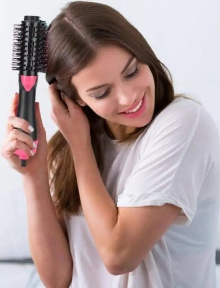 2 in 1 Rotating Hot Hair Brush Curler and Hair Dryer