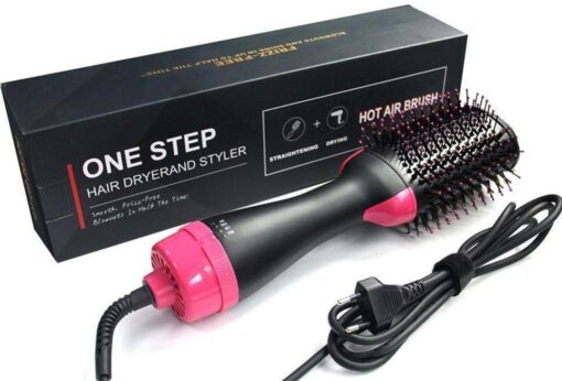 2 in 1 Rotating Hot Hair Brush Curler and Hair Dryer