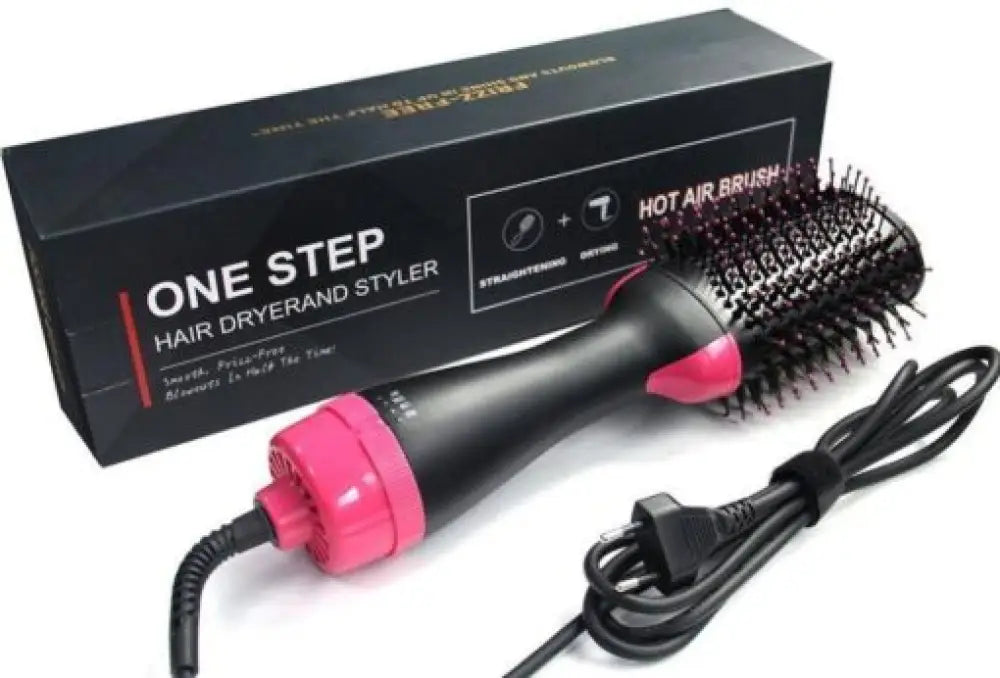 2 in 1 Rotating Hot Hair Brush Curler and Hair Dryer