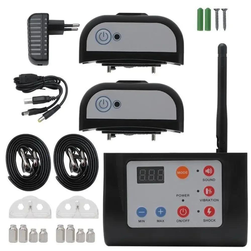 2 IN 1 Wireless Electric Dog Fence & Training invisible Containment System