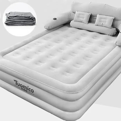 2-Person Camping Air Bed with Backrest 48cm High Inflatable Mattress for Indoor/Outdoor - Ninjanew