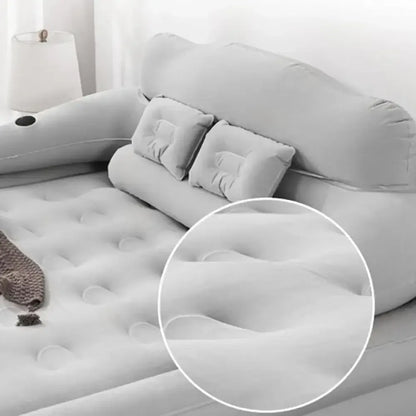 2-Person Camping Air Bed with Backrest 48cm High Inflatable Mattress for Indoor/Outdoor - Ninjanew