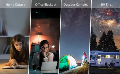 200W Portable Power Station 155Wh Solar Generator with 110V AC Outlets & Power Bank for Camping - Ninjanew