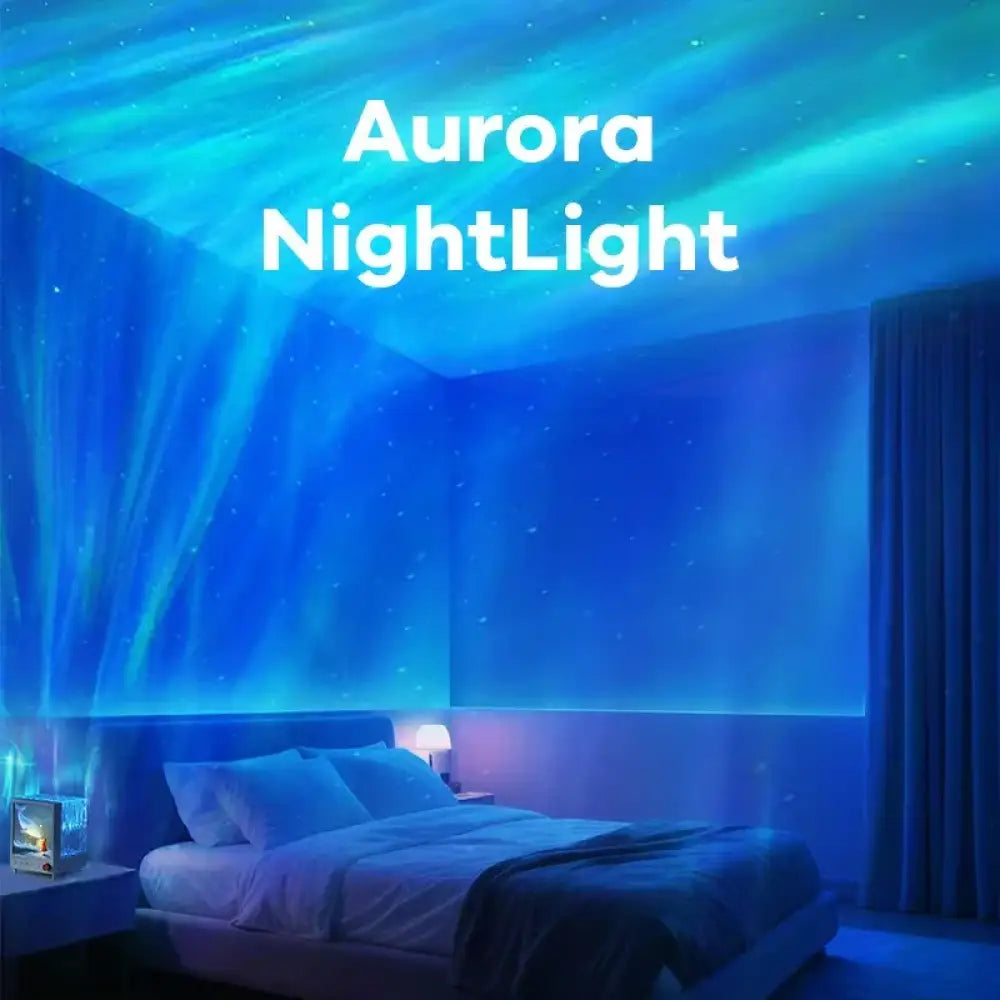 2026 Aurora Box Projector Bluetooth Speaker & White Noise Night Light