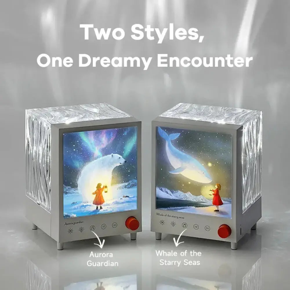2026 Aurora Box Projector Bluetooth Speaker & White Noise Night Light