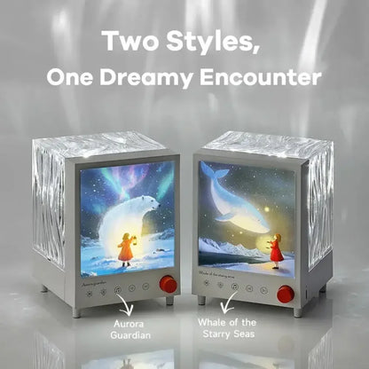 2026 Aurora Box Projector Bluetooth Speaker & White Noise Night Light - Ninjanew