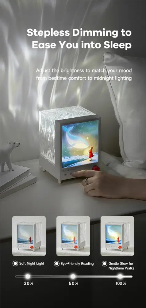 2026 Aurora Box Projector Bluetooth Speaker & White Noise Night Light