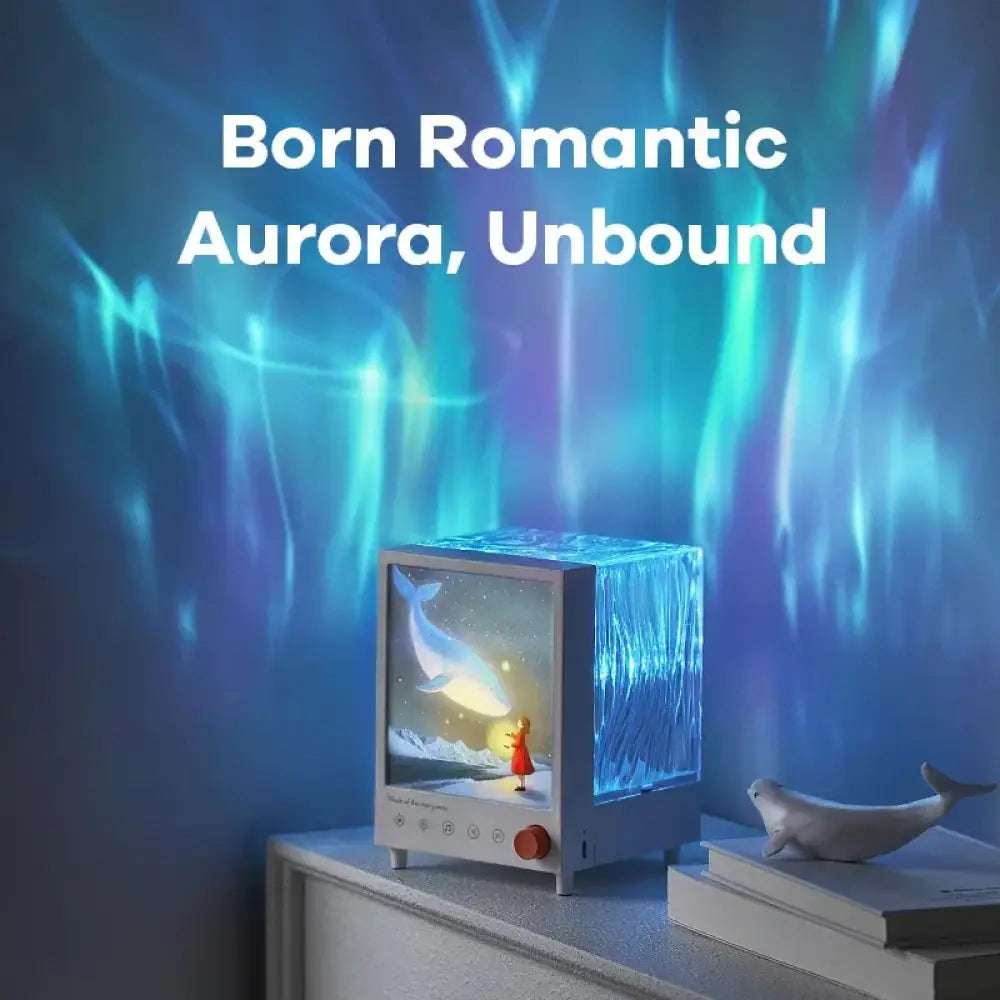 2026 Aurora Box Projector Bluetooth Speaker & White Noise Night Light