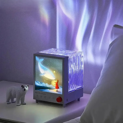 2026 Aurora Box Projector Bluetooth Speaker & White Noise Night Light - Ninjanew
