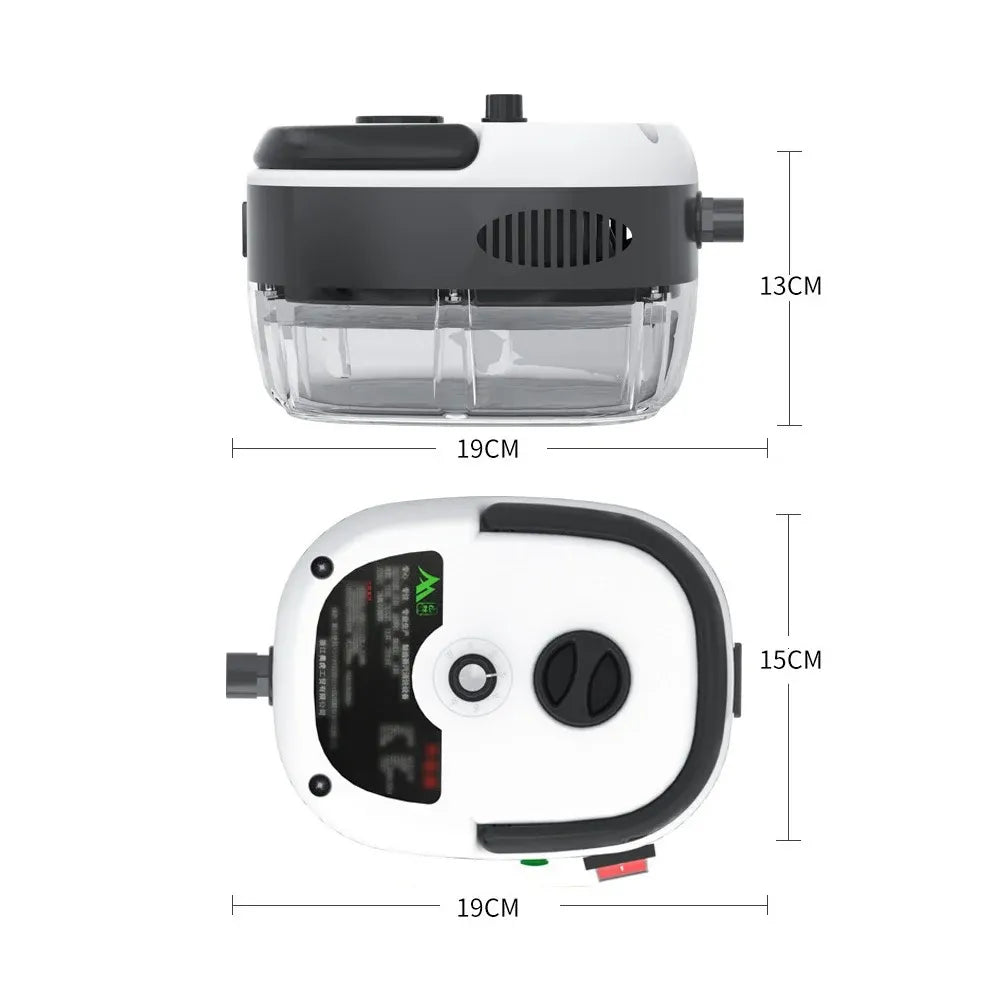 2500W Handheld Steam Cleaner with White and Black Air Pump