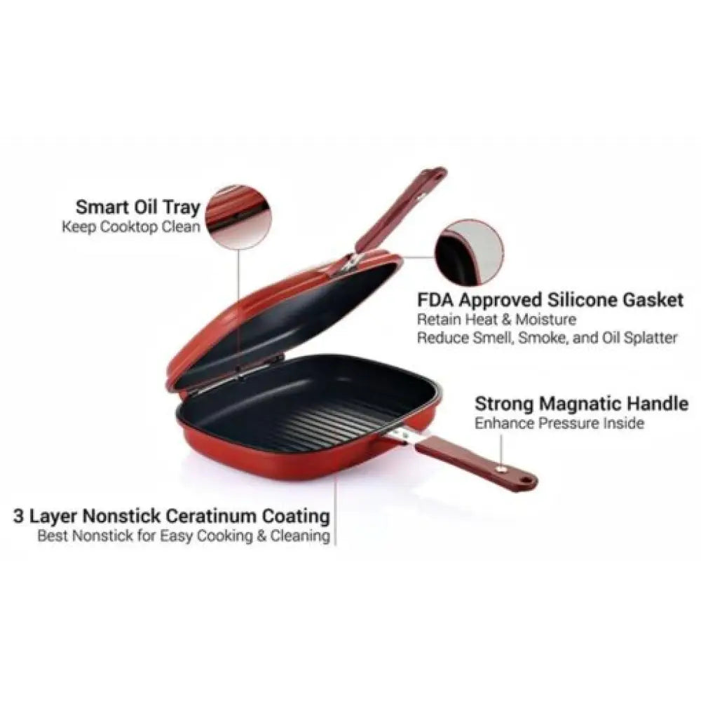 28cm Double Side Grill Fry Pan