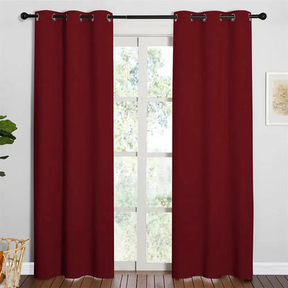 2Pcs Modern Blackout Curtains for Living Room - Ninjanew