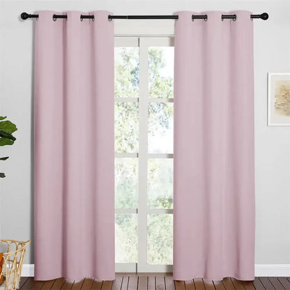 2Pcs Modern Blackout Curtains for Living Room - Ninjanew